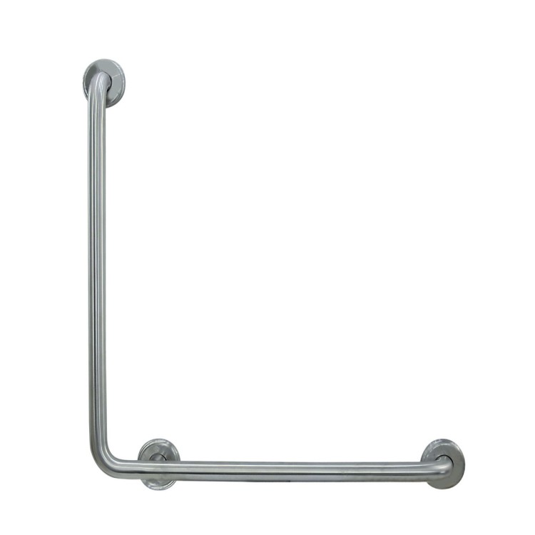 Satin Finished AISI 304 Stainless Steel 100 MM 90º Angled Grab Bar